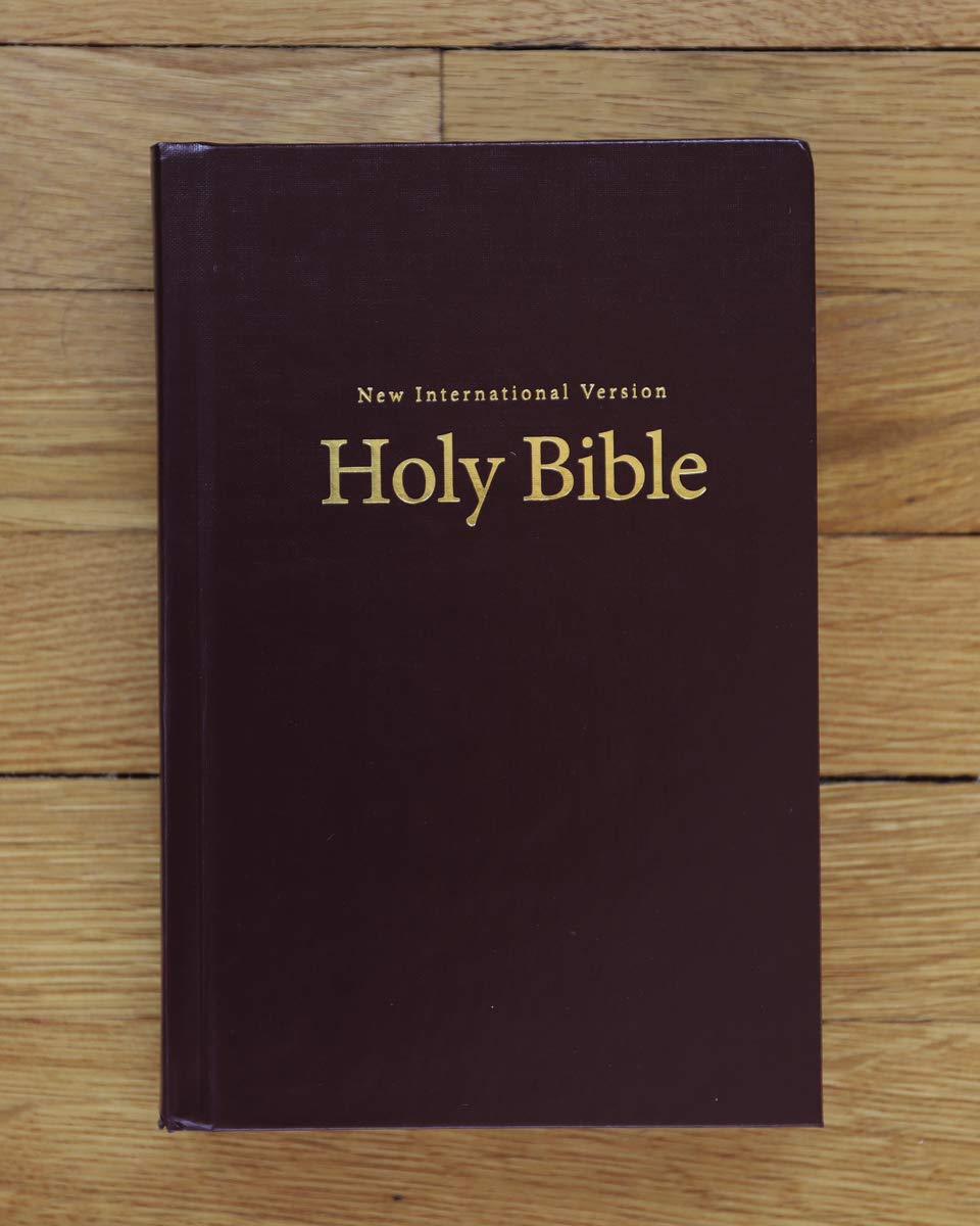 NIV, Pew and Worship Bible, Hardcover, Burgundy, Comfort Print