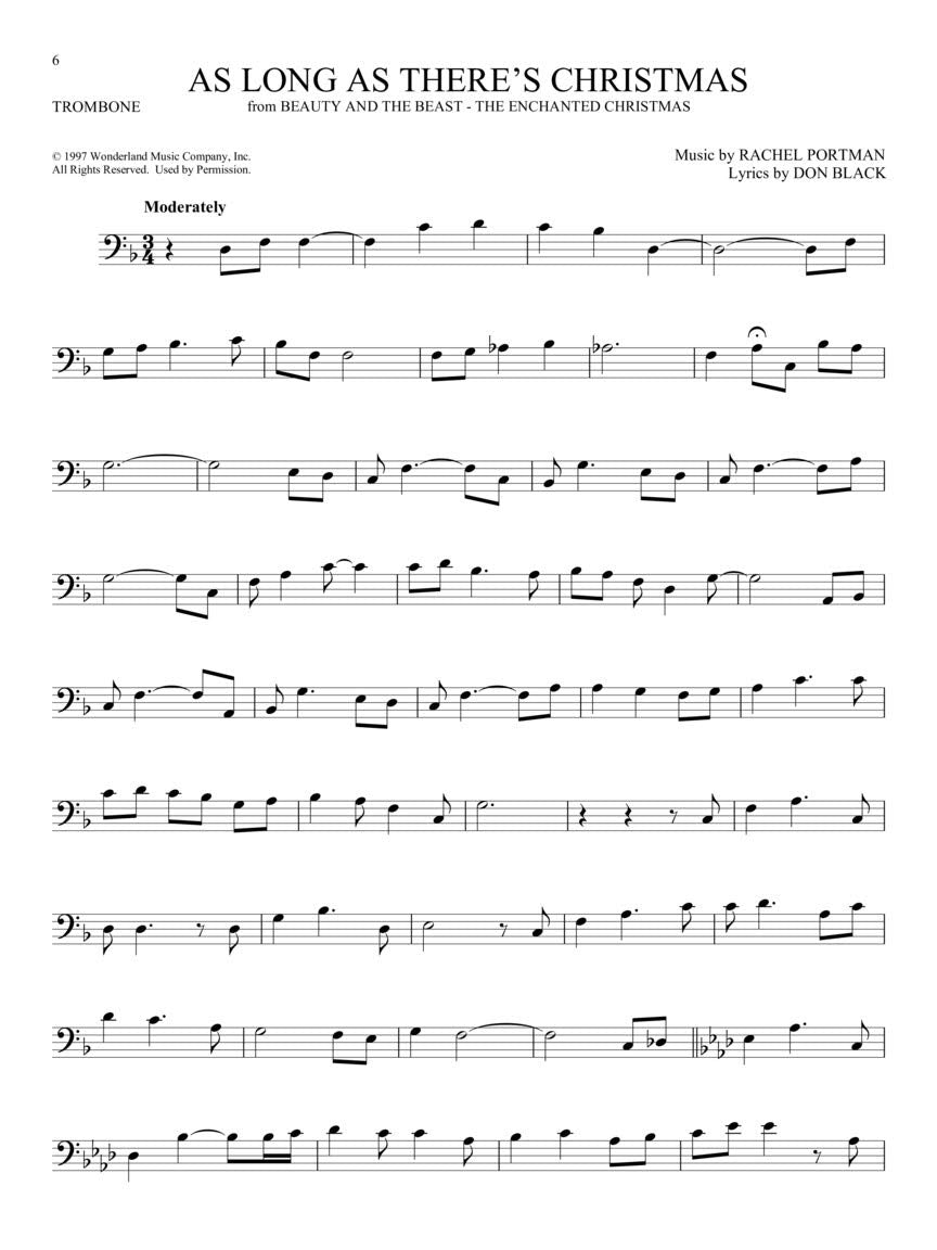 101 Christmas Songs Trombone Sheet Music Songbook  Holiday Favorites for Beginners Intermediate Players  Includes Silent Night Jingle Bells White Christmas Joy to the World