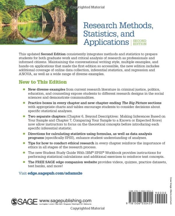 Research Methods, Statistics, and Applications
