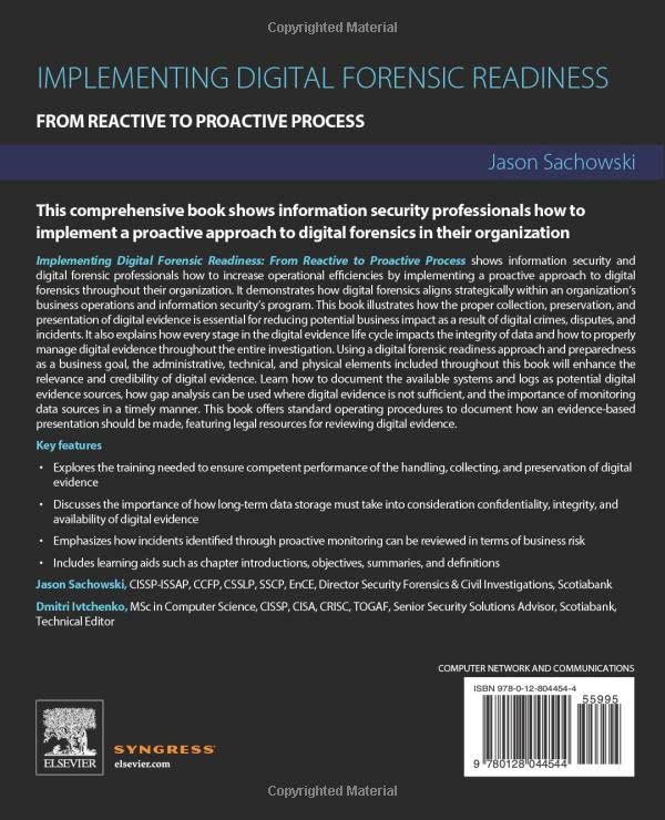 Implementing Digital Forensic Readiness