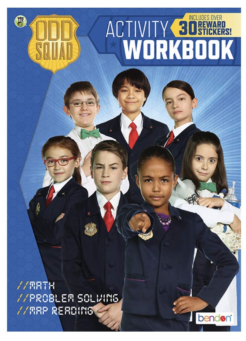 PBS Kids Odd Squad Workbook with 30 Stickers - Math, Problem