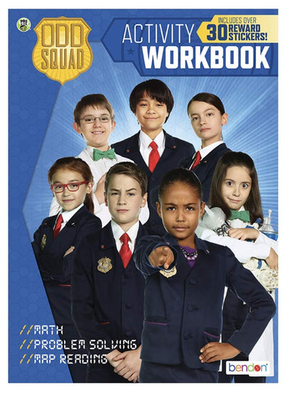 PBS Kids Odd Squad Workbook with 30 Stickers - Math, Problem Solving & Map Reading
