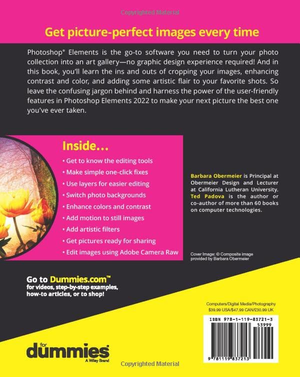 Photoshop Elements 2022 For Dummies (For Dummies (Computer/T