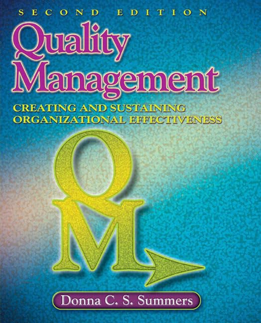 Quality Management (2nd Edition) by Summers, Donna C. S.