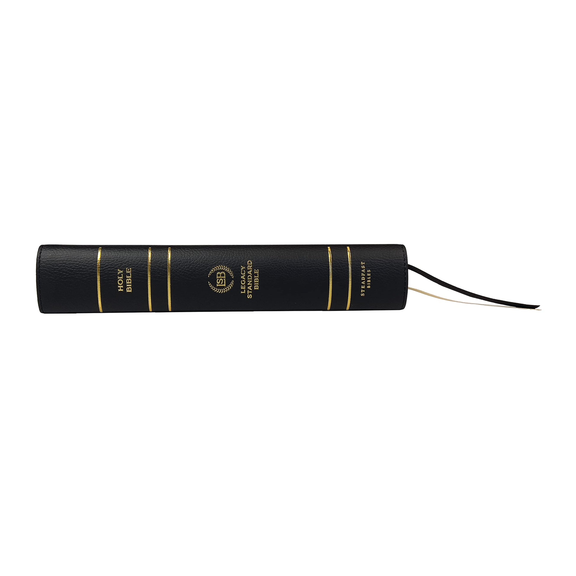 LSB Holy Bible, Large Print, Black Imitation Leather: Legacy Standard Bible in a Single-Column, Wide-Margin, Lay-Flat, Red Letter Format with 2 Ribbon Markers, 40 GSM Paper & Gold Gilded Page Edges