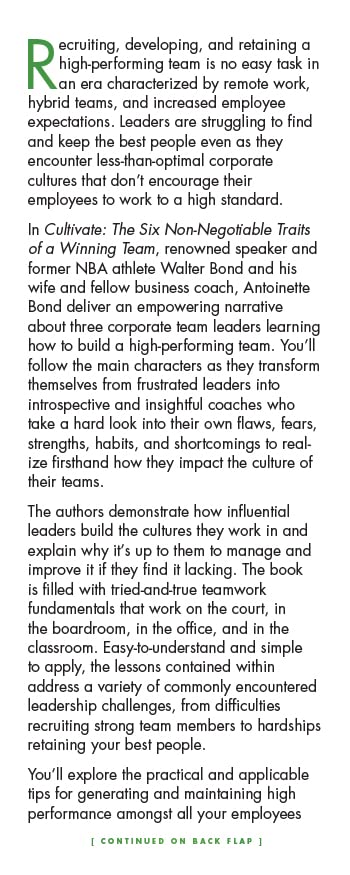 Cultivate: The Six Non-Negotiable Traits of a Winning Team