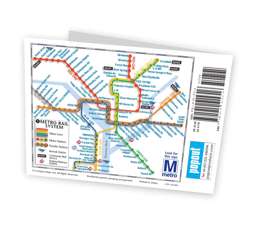 Washington DC PopOut Map