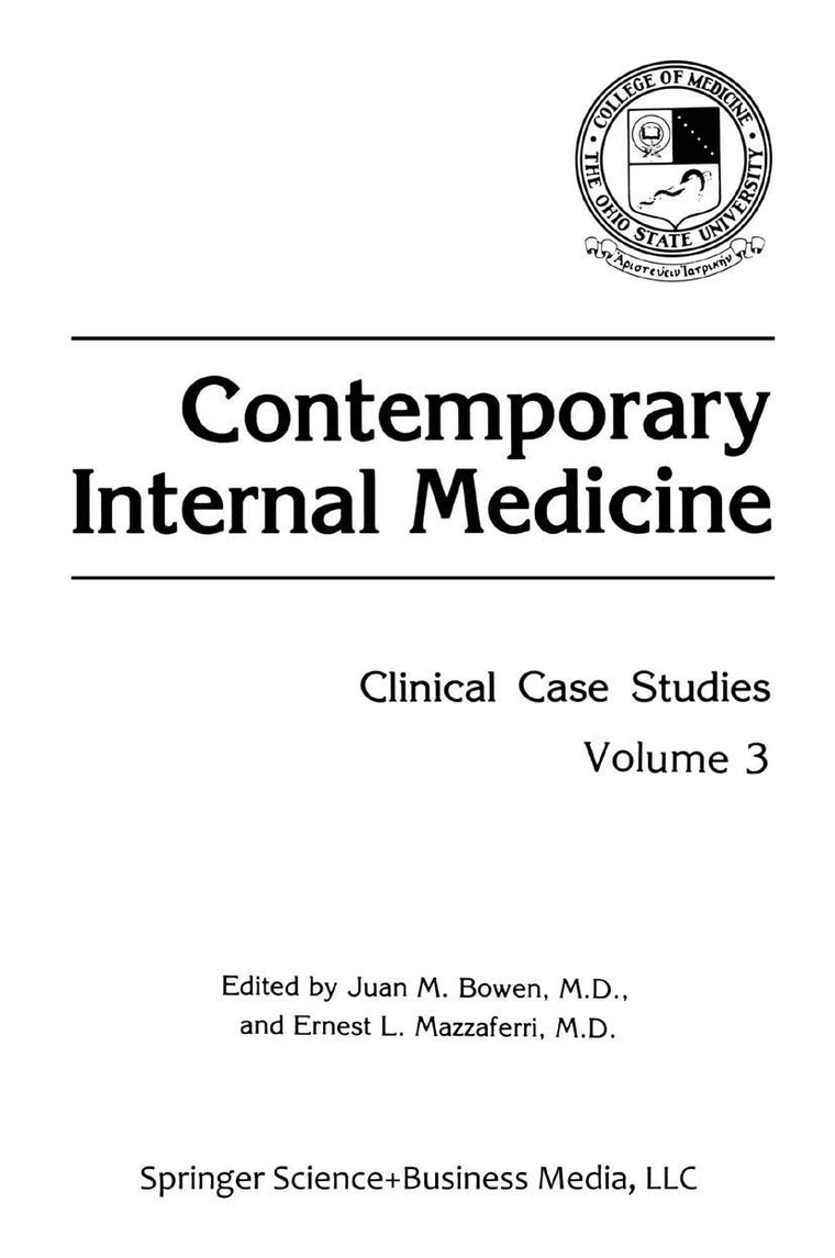 Contemporary Internal Medicine: Clinical Case Studies (Contemporary Internal Medicine, 3)