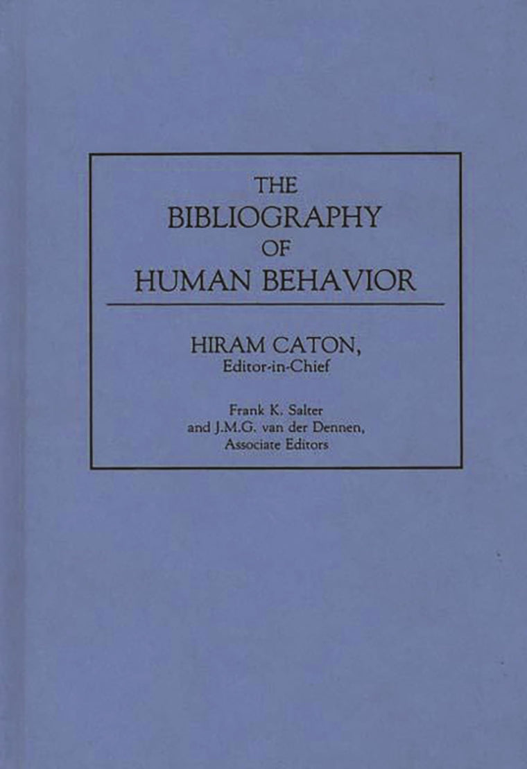 The Bibliography of Human Behavior: (Bibliographies and Indexes in Anthropology)