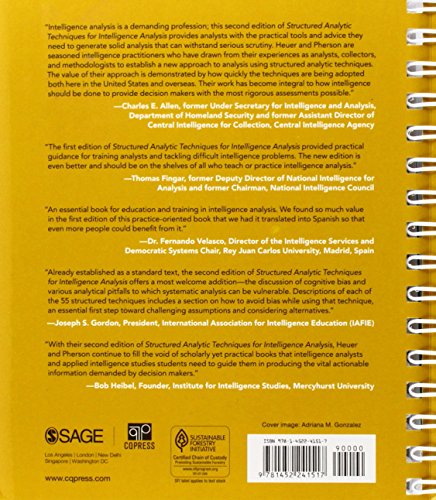 Structured Analytic Techniques for Intelligence Analysis by