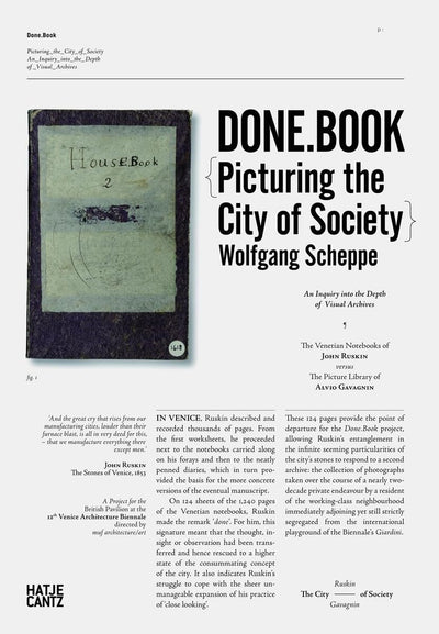 Done. Book: Picturing the City of Society