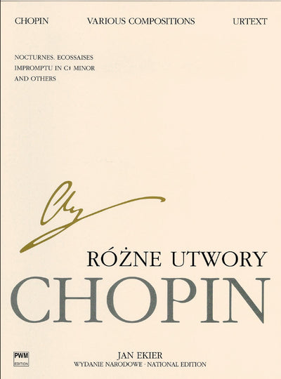 Various Compositions for Piano Chopin National Edition Volume XXIXB  Advanced Piano Solo Sheet Music Book for Classical Study Performance  Authentic Urtext Practice by Serious Students