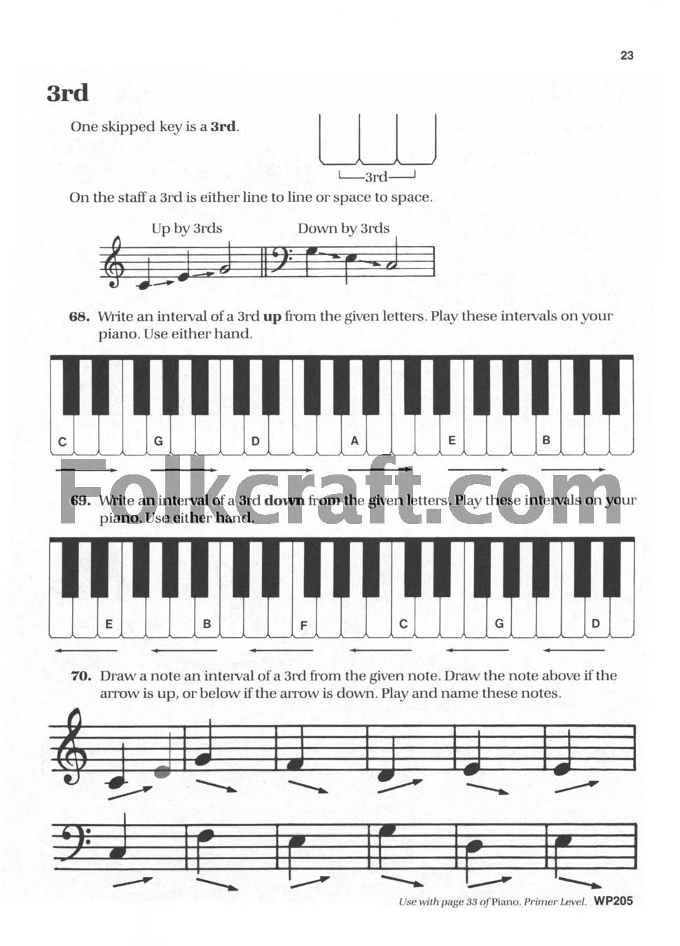 WP205 - Bastien Piano Basics - Theory - Primer Level (Primer Level/Bastien Piano Basics Wp205)