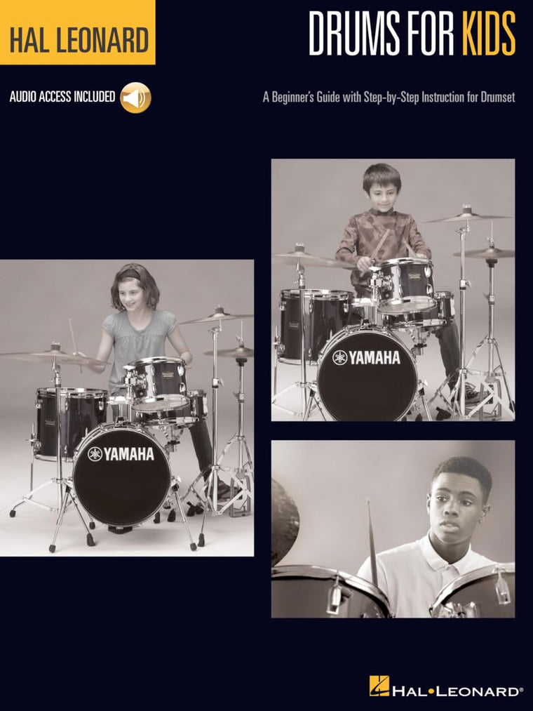 Drums for Kids  Beginner Drumset Instruction Book with Online Audio  Easy Drum Lessons for Children with Popular Songs  Drum Sheet Music for Kids, Drum Book for Beginners