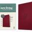 NLT Large Print Thinline Reference Bible, Filament Enabled (LeatherLike, Aurora Cranberry, Red Letter): Includes Free Access to the Filament Bible App ... Notes, Devotionals, Worship Music, and Video
