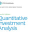 Quantitative Investment Analysis (CFA Institute Investment Series)