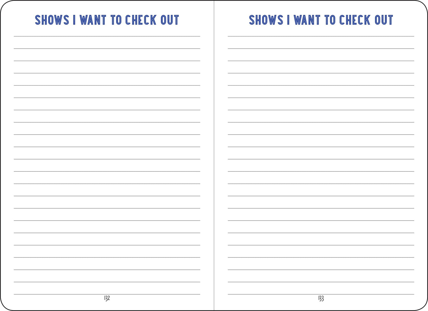What Are You Watching? Logbook (with removable cover band for privacy)