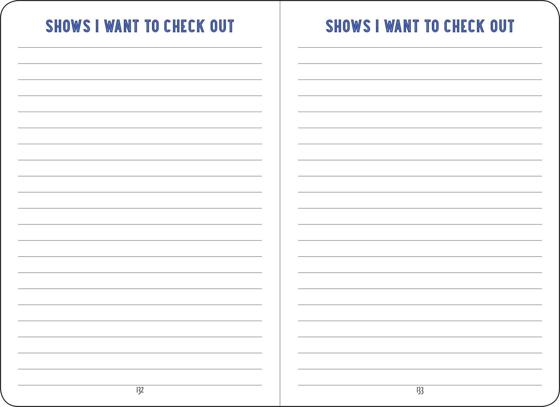 What Are You Watching? Logbook (with removable cover band for privacy)
