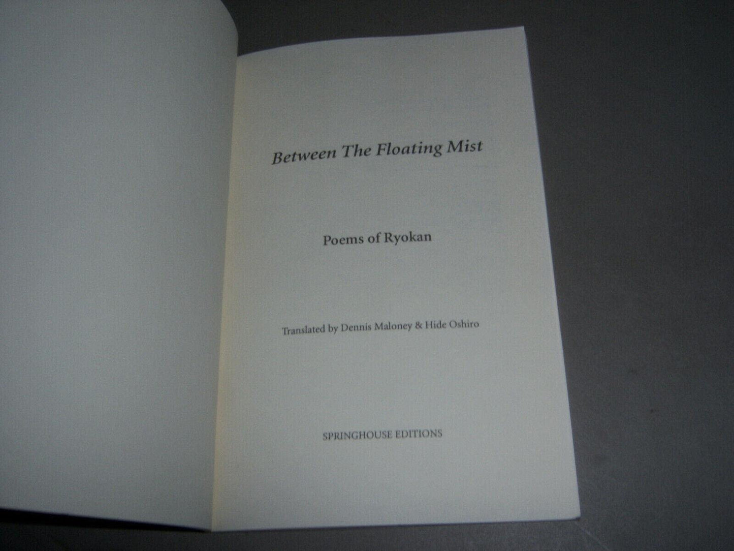 Between the Floating Mist: Poems of Ryokan (Companions for the Journey, 17)