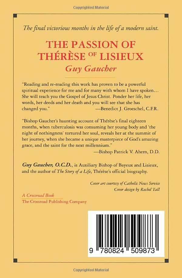 The Passion of Therese of Lisieux — back cover
