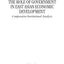 The Role of Government in East Asian Economic Development: Comparative Institutional Analysis