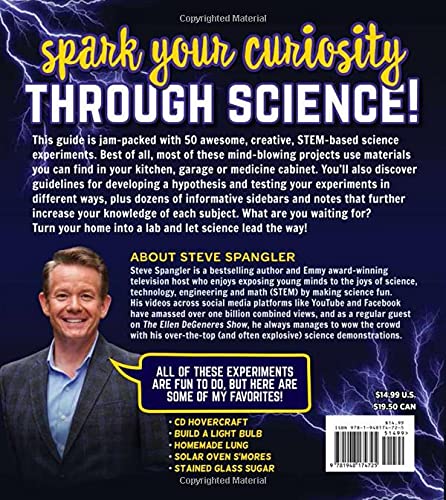 Steve Spangler's Super-Cool Science Experiments for Kids: 50 mind-blowing STEM projects you can do at home (Steve Spangler Science Experiments for Kids) — back cover