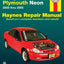 Dodge & Plymouth Neon (00-05) Haynes Repair Manual (Does not include information specific to SRT-4 models. Includes thorough vehicle coverage apart from the specific exclusion noted)