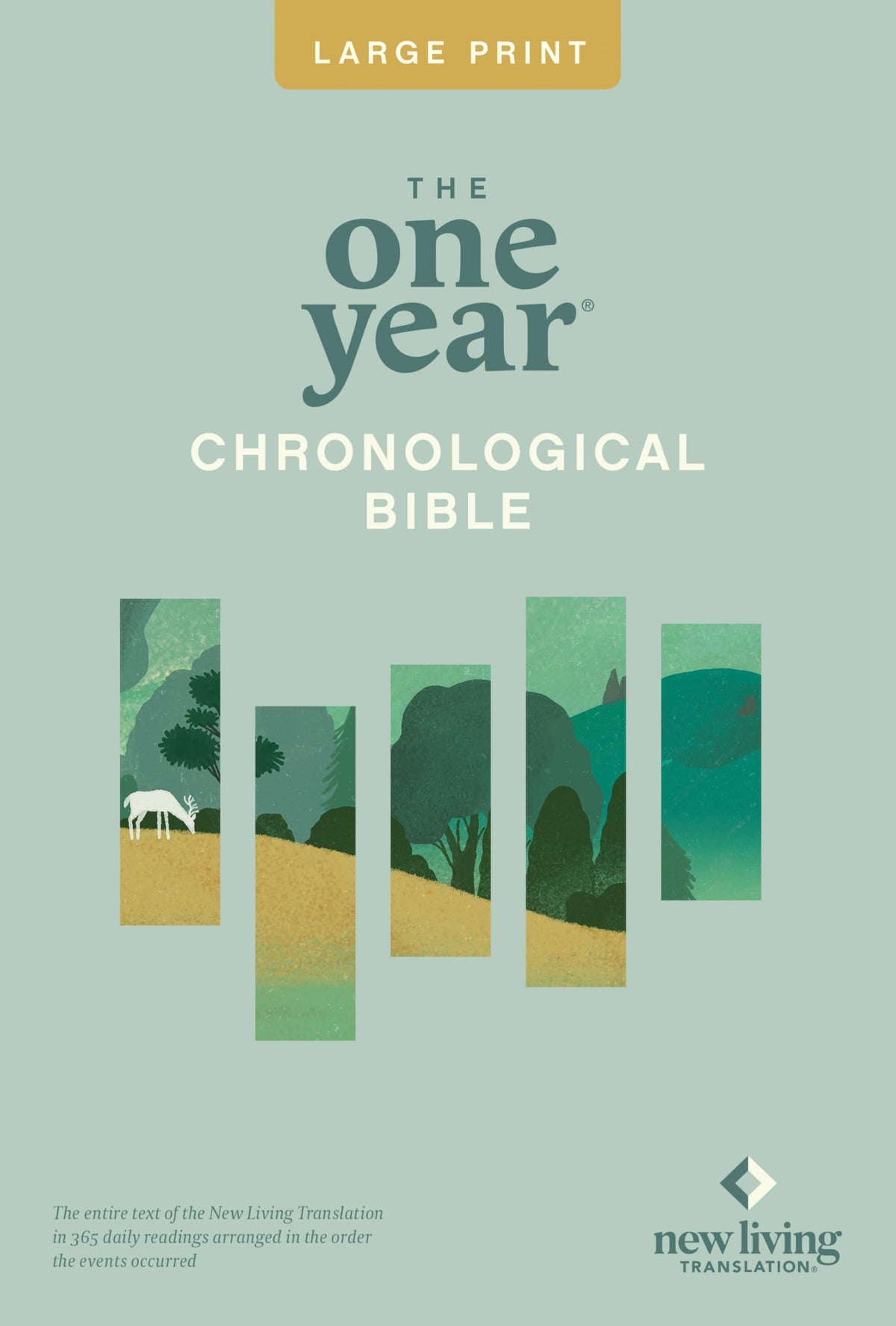 The One Year Chronological Bible NLT, Large Print Thinline Edition (Softcover) (New Living Translation)