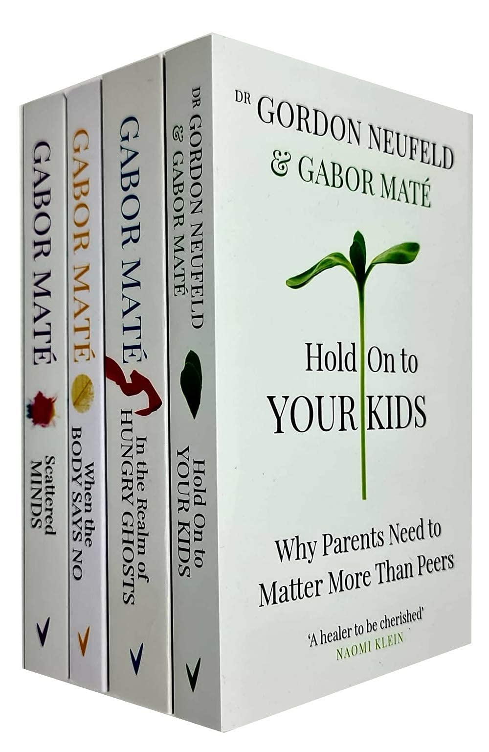 When The Body Says No, In The Realm Of Hungry Ghosts, Hold On To Your Kids, Scattered Minds 4 Books Collection Set By Dr Gabor Mat