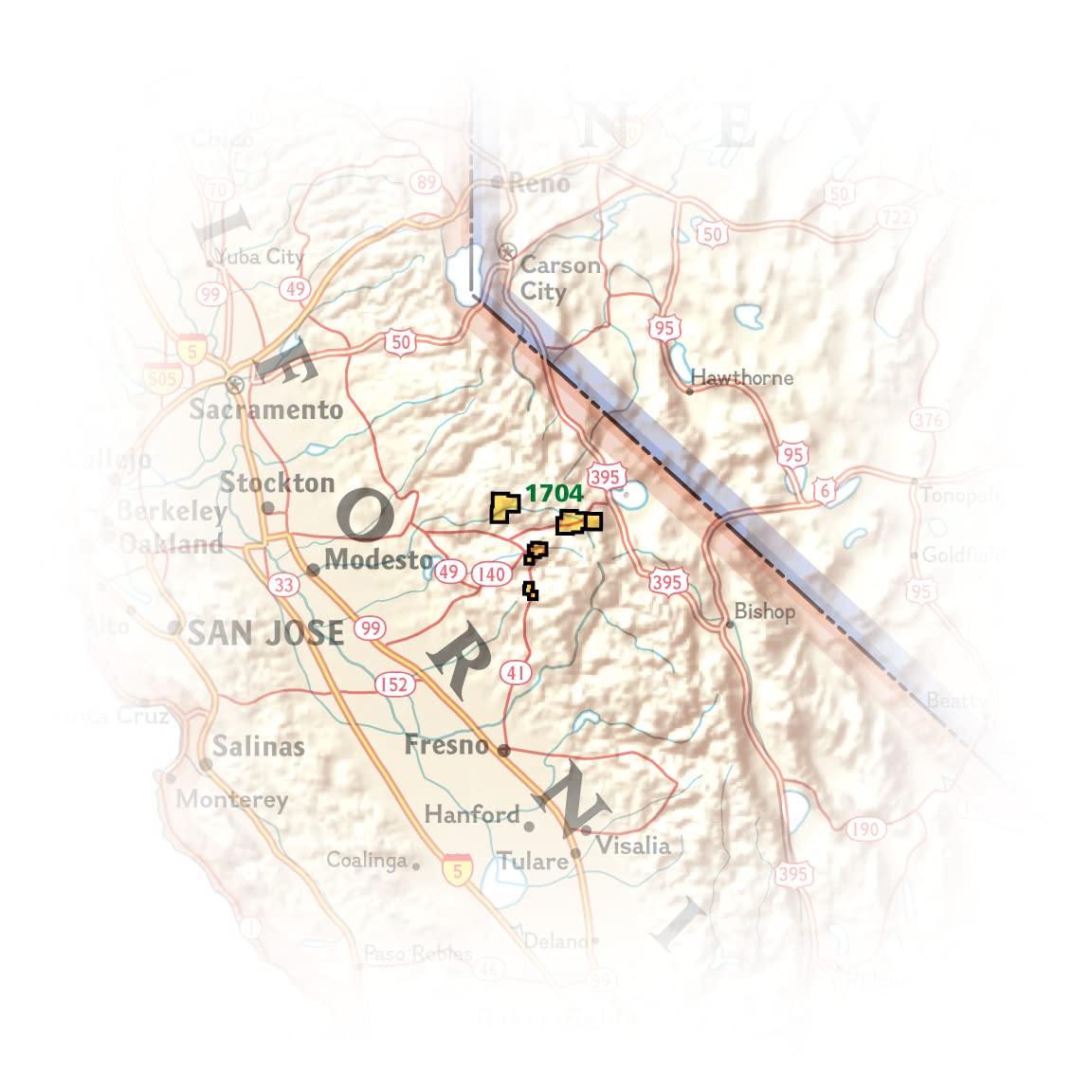 Yosemite National Park Day Hikes Map (National Geographic Topographic Map Guide, 1704)