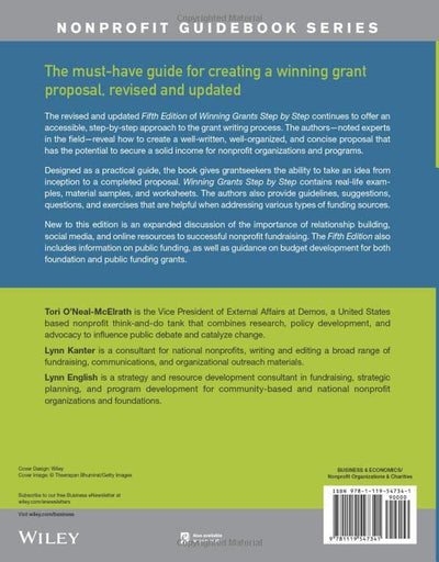 Winning Grants Step by Step: The Complete Workbook for Planning, Developing, and Writing Successful Proposals (The Jossey-Bass Nonprofit Guidebook Series)