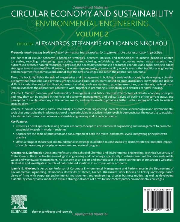 Circular Economy and Sustainability: Volume 2: Environmental Engineering