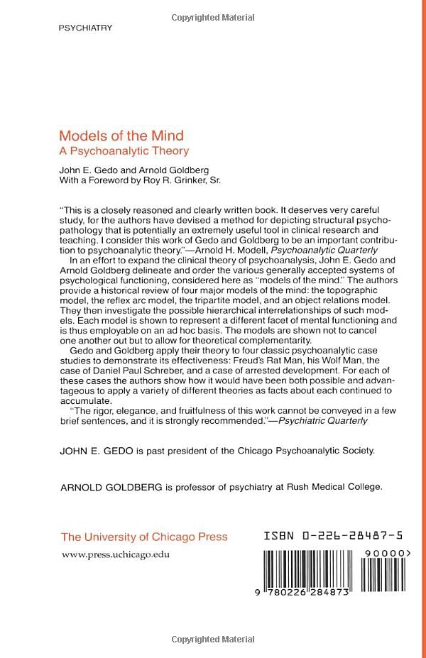 Models of the Mind: A Psychoanalytic Theory (Phoenix Books)