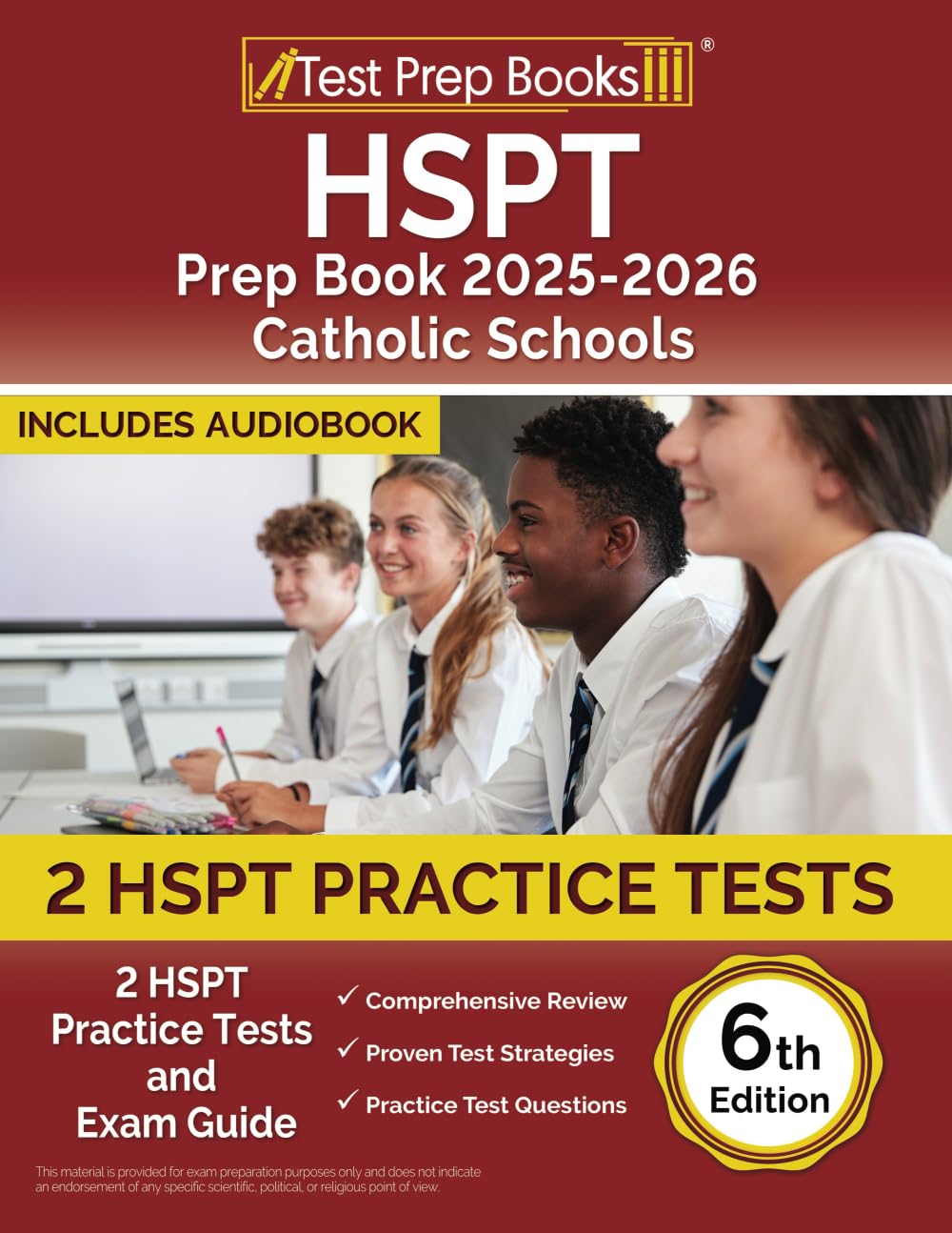 HSPT Prep Book Catholic Schools: HSPT Practice Tests and Exam Guide: [6th Edition]
