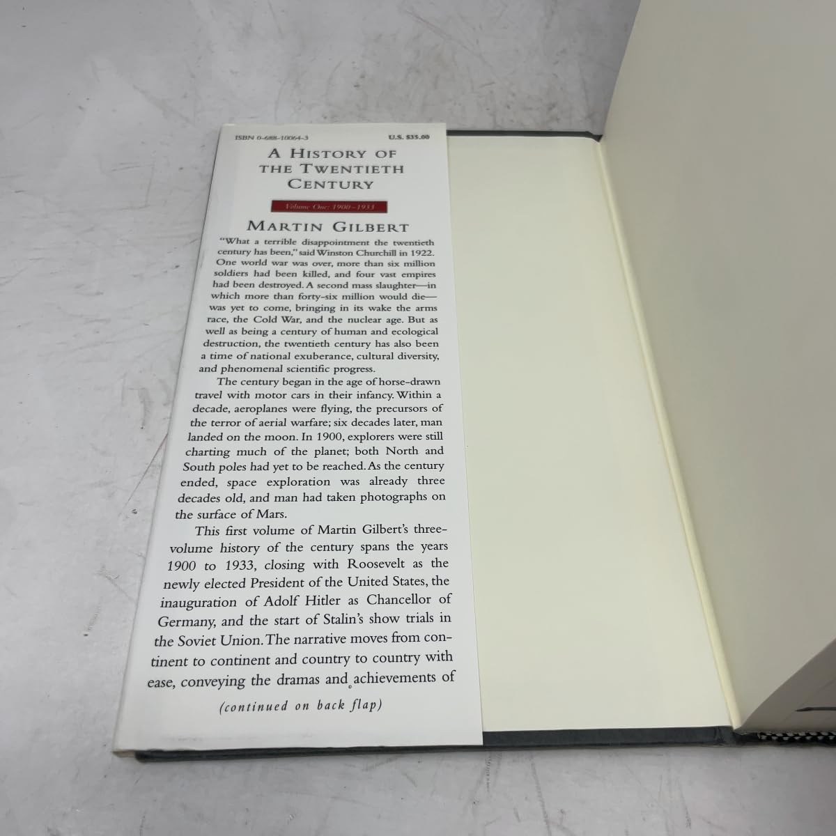 A History of the Twentieth Century 1900-1933, Vol. 1