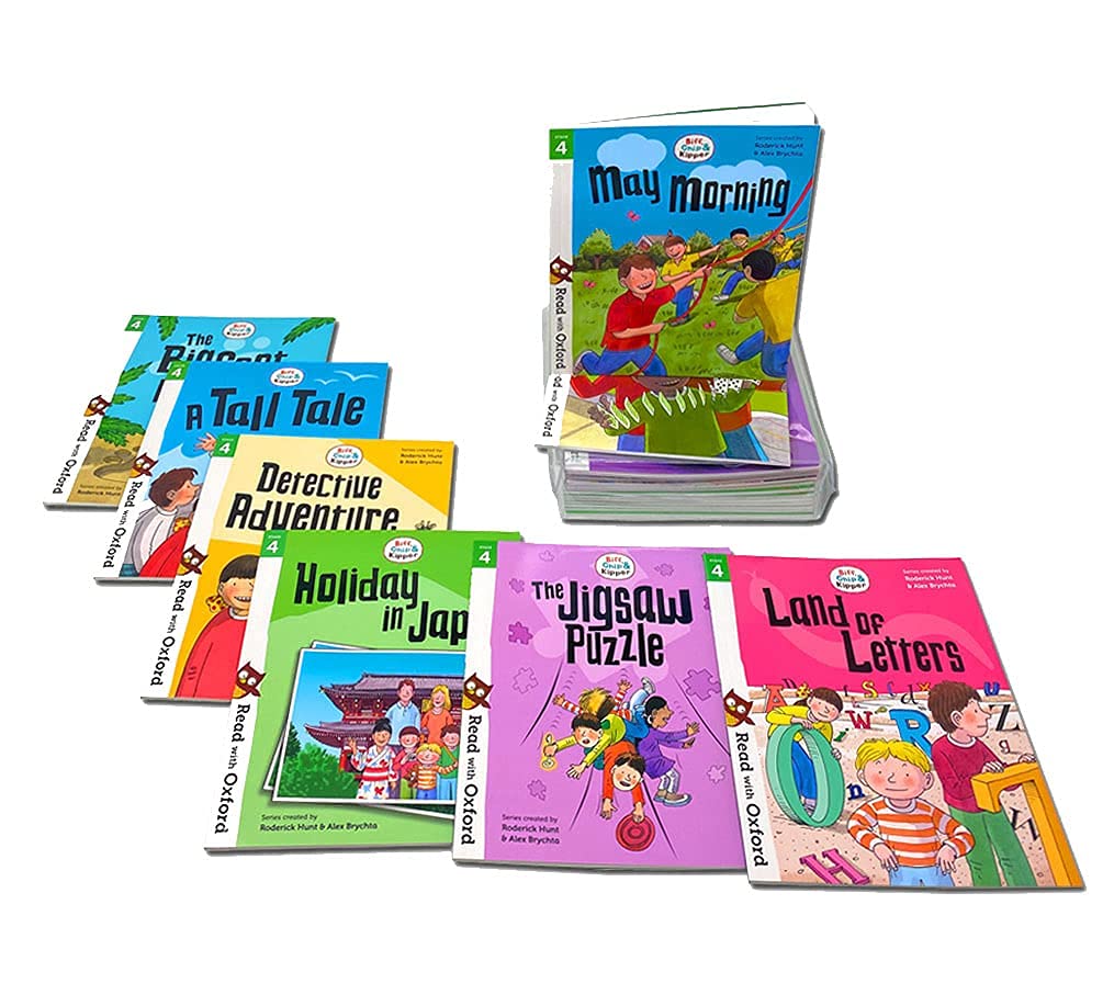 Biff, Chip and Kipper Stage 4 Read with Oxford: 5: 16 Books Collection Set