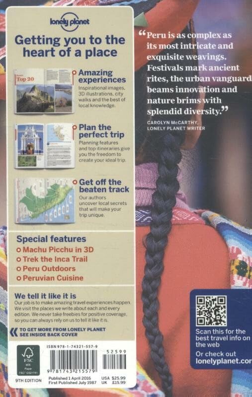 Lonely Planet Peru (Country Guide) by Lonely Planet