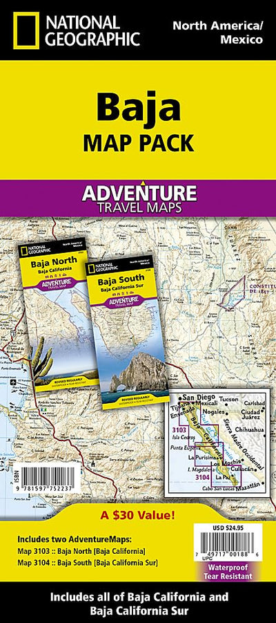Baja [Map Pack Bundle] (National Geographic Adventure Map)