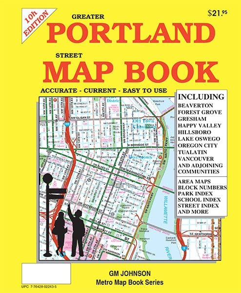 Portland, Oregon Street Map Book / Atlas