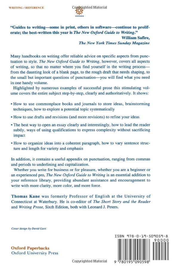 The New Oxford Guide to Writing
