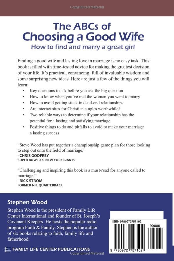 The ABC's of Choosing a Good Wife