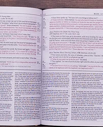 NIV, Life Application Study Bible, Second Edition, Large Print, Bonded Leather, Black, Red Letter Edition