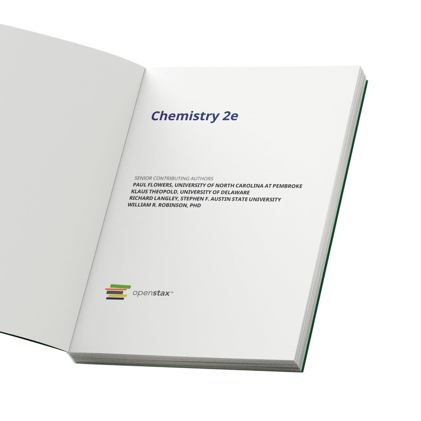 Chemistry 2e: Official OpenStax [hardcover, full color]