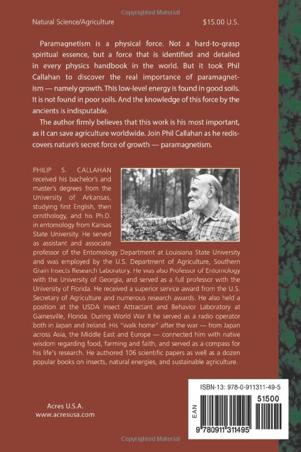 Paramagnetism: Rediscovering Nature's Secret Force of Growth — back cover