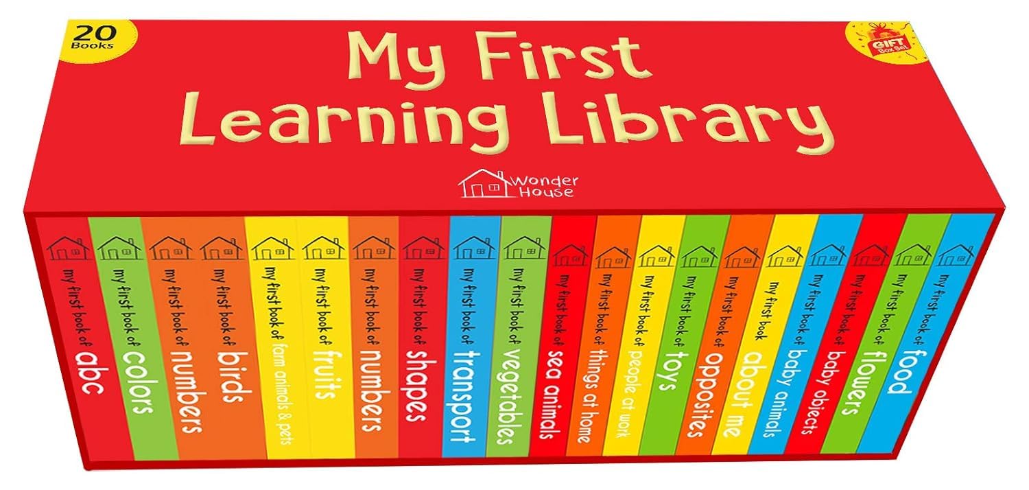 My First Complete Learning Library: Boxset of 20 Board Books Gift Set for Kids