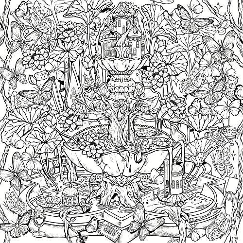 Mythographic Color and Discover: Dream Garden: An Artist's Coloring Book of Floral Fantasies