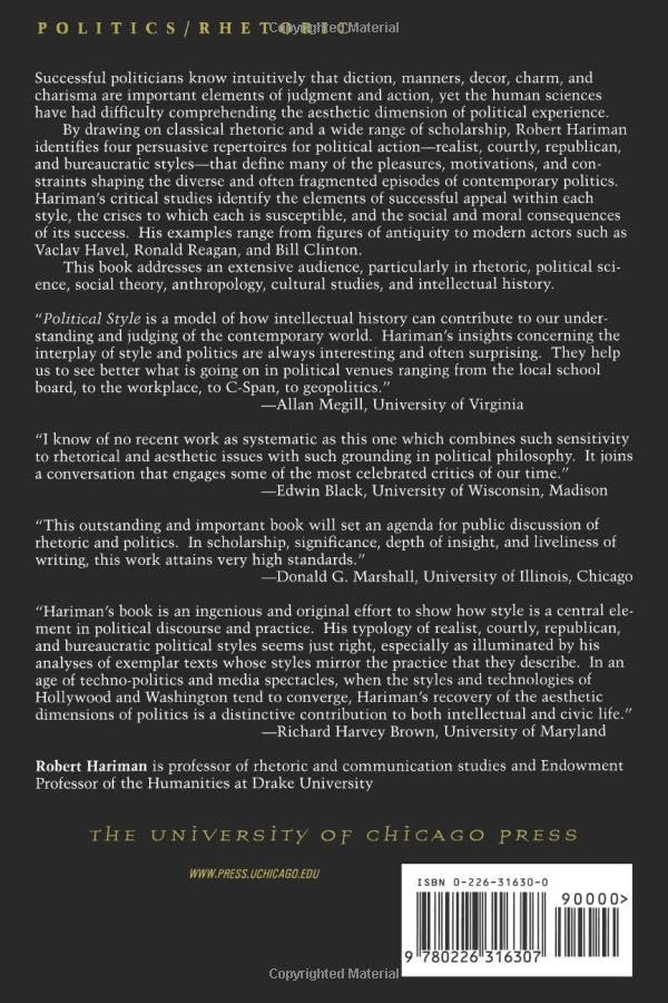 Political Style: The Artistry of Power (New Practices of Inquiry (Paperback))