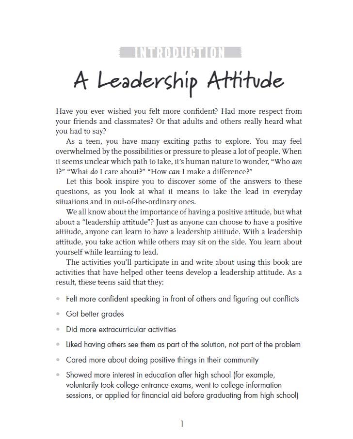 Everyday Leadership: Attitudes and Actions for Respect and Success