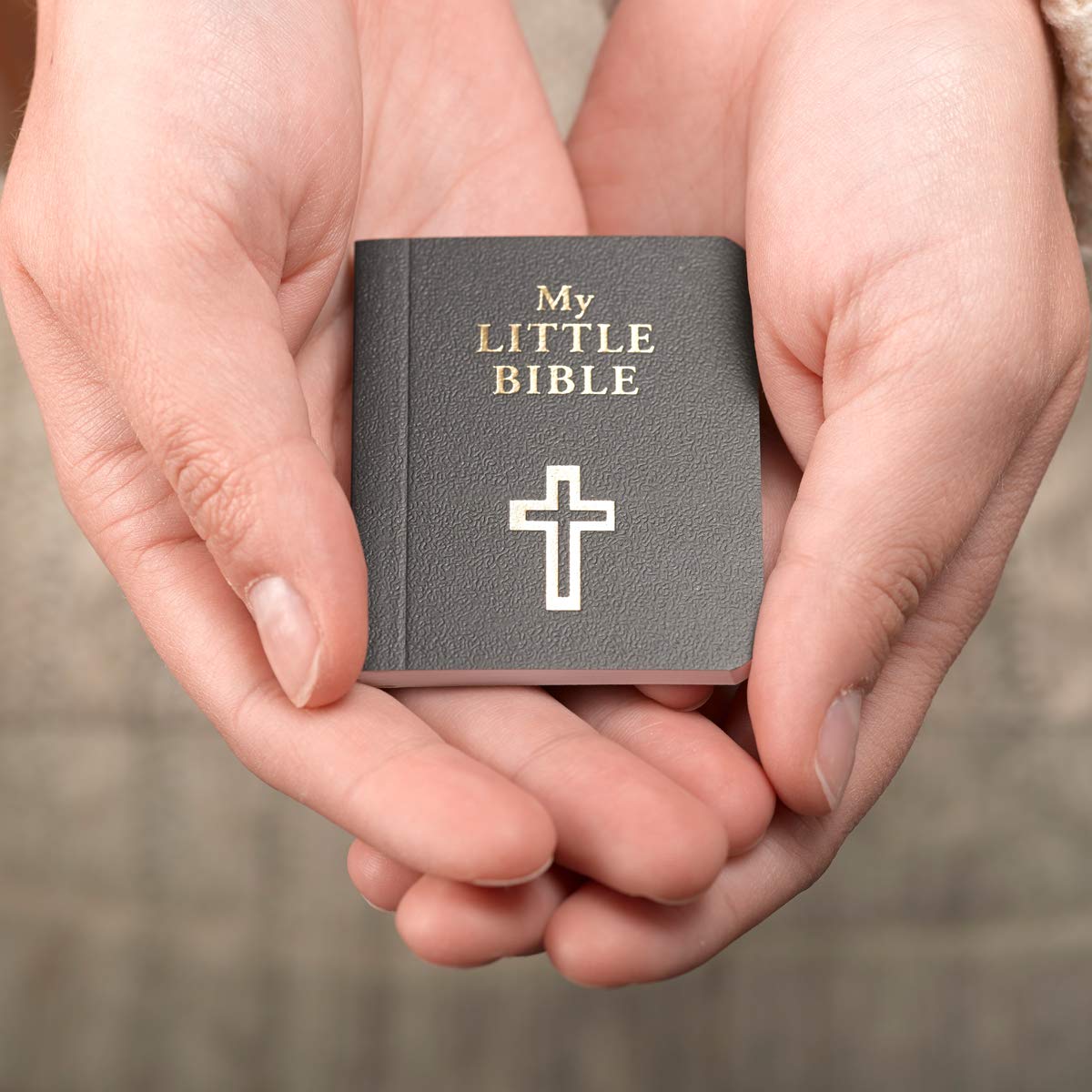 My Little Bible 2" Standard Edition - Selections of Key Verses From Every Book, Tiny Palm-size OT NT Scripture for Ministry Outreach, Classic 1769 KJV Text, 2" x 2.5", Blue