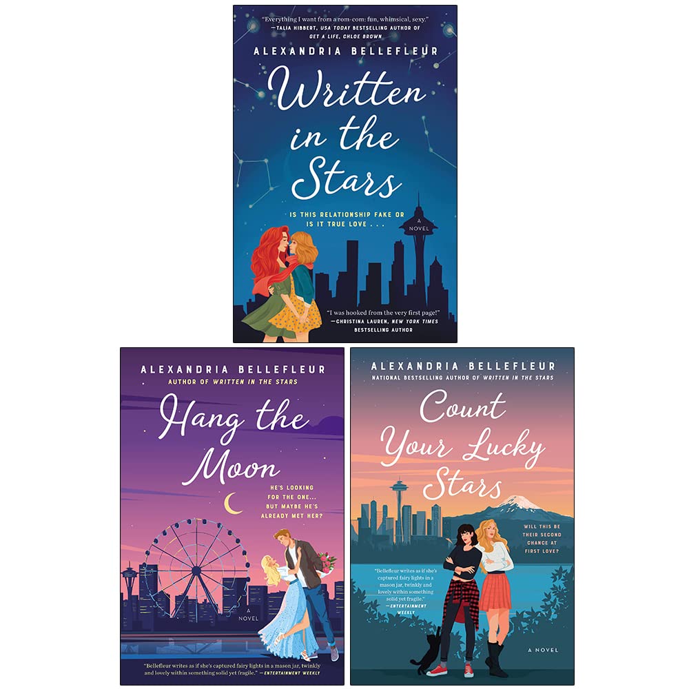 Written in the Stars 3 Books Collection Set By Alexandria Bellefleur (Written in the Stars, Hang the Moon & Count Your Lucky Stars)